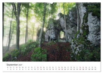 Fränkische Schweiz - Zwischen Burgen, Höhlen und Wäldern (hochwertiger Premium Wandkalender 2027 DIN A2 quer), Kunstdruck in Hochglanz