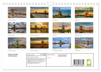 Märchenhafte Windmühlen (Wandkalender 2027 DIN A4 quer), CALVENDO Monatskalender