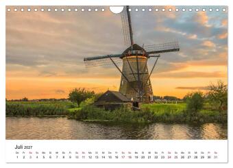 Märchenhafte Windmühlen (Wandkalender 2027 DIN A4 quer), CALVENDO Monatskalender