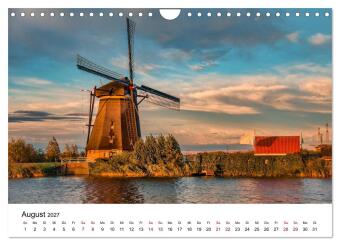 Märchenhafte Windmühlen (Wandkalender 2027 DIN A4 quer), CALVENDO Monatskalender