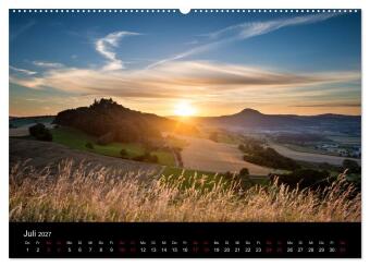 Der Hegau - Wanderparadies am westlichen Bodensee (Wandkalender 2027 DIN A2 quer), CALVENDO Monatskalender