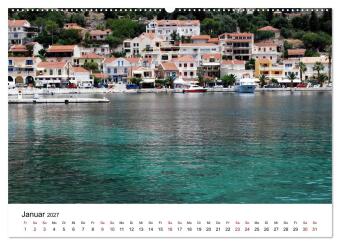 Griechenland - Insel Kefalonia (hochwertiger Premium Wandkalender 2027 DIN A2 quer), Kunstdruck in Hochglanz