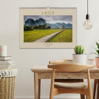 Laos - eine Bildreise (Wandkalender 2027 DIN A3 quer), CALVENDO Monatskalender