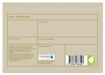 Laos - eine Bildreise (Tischkalender 2027 DIN A5 quer), CALVENDO Monatskalender