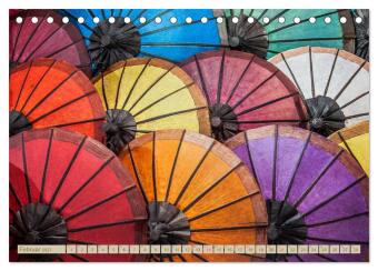 Laos - eine Bildreise (Tischkalender 2027 DIN A5 quer), CALVENDO Monatskalender
