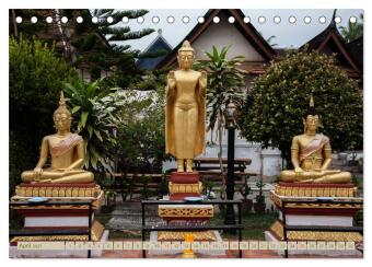 Laos - eine Bildreise (Tischkalender 2027 DIN A5 quer), CALVENDO Monatskalender