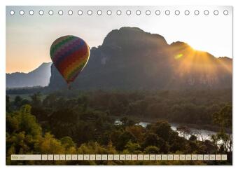 Laos - eine Bildreise (Tischkalender 2027 DIN A5 quer), CALVENDO Monatskalender