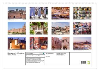 Marrakesch - Momente einer Reise (Wandkalender 2027 DIN A2 quer), CALVENDO Monatskalender