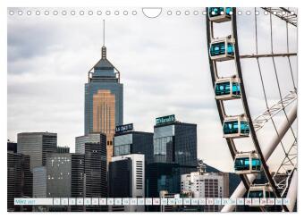 HONGKONG Skyline und Stadtleben (Wandkalender 2027 DIN A4 quer), CALVENDO Monatskalender
