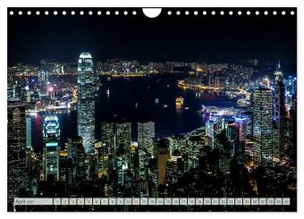 HONGKONG Skyline und Stadtleben (Wandkalender 2027 DIN A4 quer), CALVENDO Monatskalender