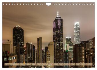 HONGKONG Skyline und Stadtleben (Wandkalender 2027 DIN A4 quer), CALVENDO Monatskalender