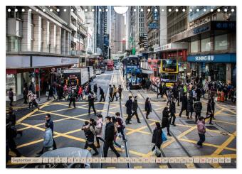 HONGKONG Skyline und Stadtleben (Wandkalender 2027 DIN A4 quer), CALVENDO Monatskalender