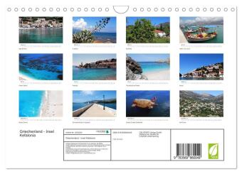 Griechenland - Insel Kefalonia (Wandkalender 2027 DIN A4 quer), CALVENDO Monatskalender