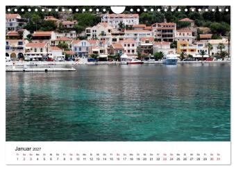 Griechenland - Insel Kefalonia (Wandkalender 2027 DIN A4 quer), CALVENDO Monatskalender