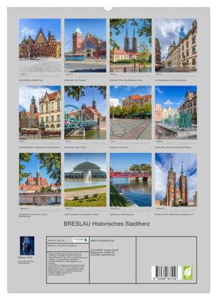 BRESLAU Historisches Stadtherz (hochwertiger Premium Wandkalender 2027 DIN A2 hoch), Kunstdruck in Hochglanz