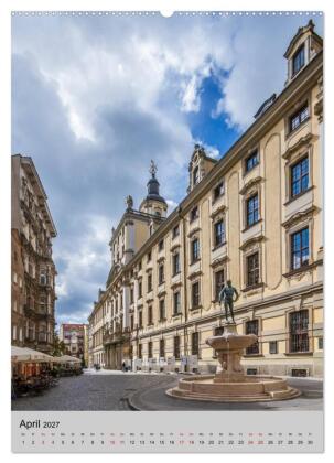 BRESLAU Historisches Stadtherz (hochwertiger Premium Wandkalender 2027 DIN A2 hoch), Kunstdruck in Hochglanz