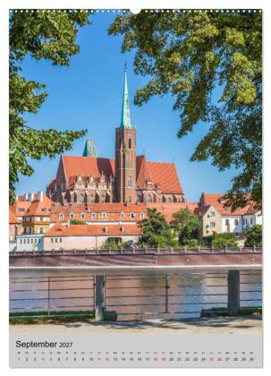 BRESLAU Historisches Stadtherz (hochwertiger Premium Wandkalender 2027 DIN A2 hoch), Kunstdruck in Hochglanz