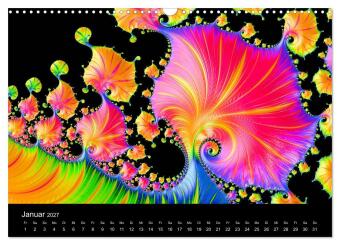 Fraktale - Farben - Formen 2027 (Wandkalender 2027 DIN A3 quer), CALVENDO Monatskalender