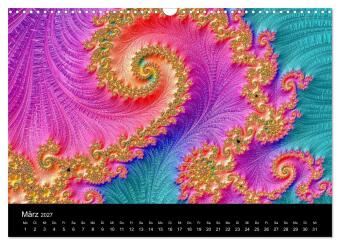 Fraktale - Farben - Formen 2027 (Wandkalender 2027 DIN A3 quer), CALVENDO Monatskalender