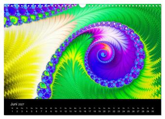 Fraktale - Farben - Formen 2027 (Wandkalender 2027 DIN A3 quer), CALVENDO Monatskalender
