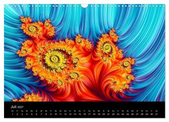 Fraktale - Farben - Formen 2027 (Wandkalender 2027 DIN A3 quer), CALVENDO Monatskalender