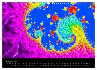 Fraktale - Farben - Formen 2027 (Wandkalender 2027 DIN A3 quer), CALVENDO Monatskalender