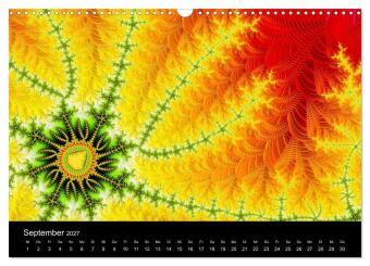 Fraktale - Farben - Formen 2027 (Wandkalender 2027 DIN A3 quer), CALVENDO Monatskalender
