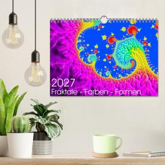 Fraktale - Farben - Formen 2027 (Wandkalender 2027 DIN A4 quer), CALVENDO Monatskalender