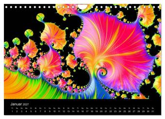 Fraktale - Farben - Formen 2027 (Wandkalender 2027 DIN A4 quer), CALVENDO Monatskalender