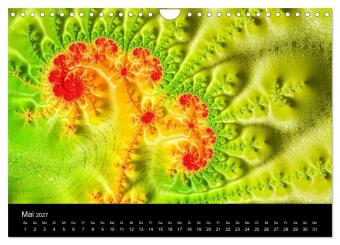 Fraktale - Farben - Formen 2027 (Wandkalender 2027 DIN A4 quer), CALVENDO Monatskalender