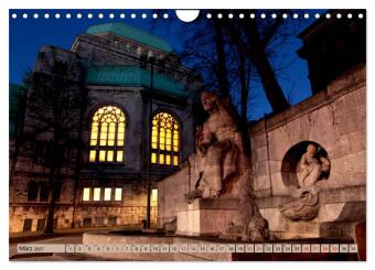 Essen Lichter der Nacht (Wandkalender 2027 DIN A4 quer), CALVENDO Monatskalender