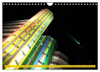 Essen Lichter der Nacht (Wandkalender 2027 DIN A4 quer), CALVENDO Monatskalender