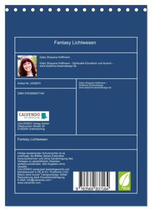 Fantasy Lichtwesen (Tischkalender 2027 DIN A5 hoch), CALVENDO Monatskalender