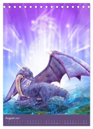 Fantasy Lichtwesen (Tischkalender 2027 DIN A5 hoch), CALVENDO Monatskalender