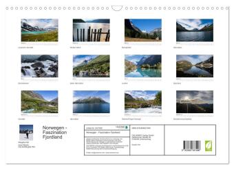 Norwegen - Faszination Fjordland (Wandkalender 2027 DIN A3 quer), CALVENDO Monatskalender