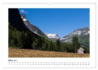 Norwegen - Faszination Fjordland (Wandkalender 2027 DIN A3 quer), CALVENDO Monatskalender
