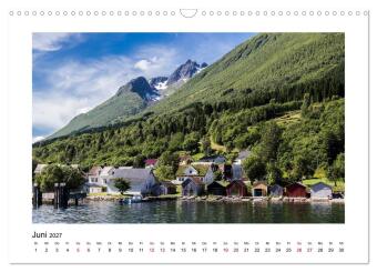Norwegen - Faszination Fjordland (Wandkalender 2027 DIN A3 quer), CALVENDO Monatskalender