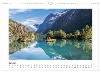 Norwegen - Faszination Fjordland (Wandkalender 2027 DIN A3 quer), CALVENDO Monatskalender