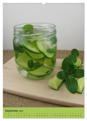 Detox Drinks! Gesund und lecker (hochwertiger Premium Wandkalender 2027 DIN A2 hoch), Kunstdruck in Hochglanz
