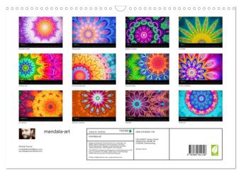 mandala-art (Wandkalender 2027 DIN A3 quer), CALVENDO Monatskalender