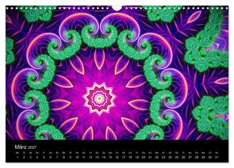 mandala-art (Wandkalender 2027 DIN A3 quer), CALVENDO Monatskalender