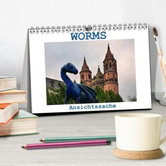 Worms - Ansichtssache (Tischkalender 2027 DIN A5 quer), CALVENDO Monatskalender