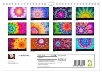 mandala-art (Wandkalender 2027 DIN A4 quer), CALVENDO Monatskalender