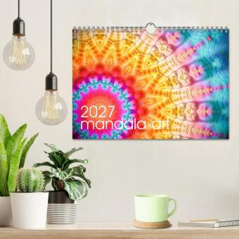 mandala-art (Wandkalender 2027 DIN A4 quer), CALVENDO Monatskalender