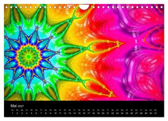 mandala-art (Wandkalender 2027 DIN A4 quer), CALVENDO Monatskalender