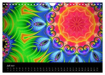 mandala-art (Wandkalender 2027 DIN A4 quer), CALVENDO Monatskalender