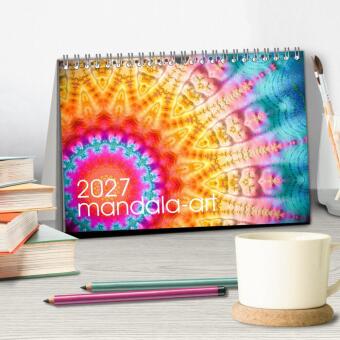 mandala-art (Tischkalender 2027 DIN A5 quer), CALVENDO Monatskalender