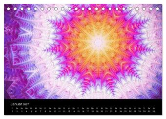 mandala-art (Tischkalender 2027 DIN A5 quer), CALVENDO Monatskalender