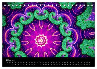 mandala-art (Tischkalender 2027 DIN A5 quer), CALVENDO Monatskalender