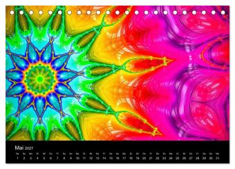 mandala-art (Tischkalender 2027 DIN A5 quer), CALVENDO Monatskalender